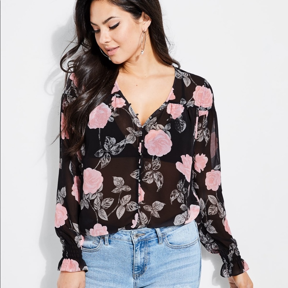 Guess Lissie Floral Top